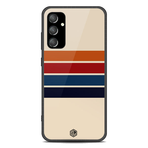 Retro Stripes Series Soft Phone Case - Premium Glass Case - Samsung Galaxy A35