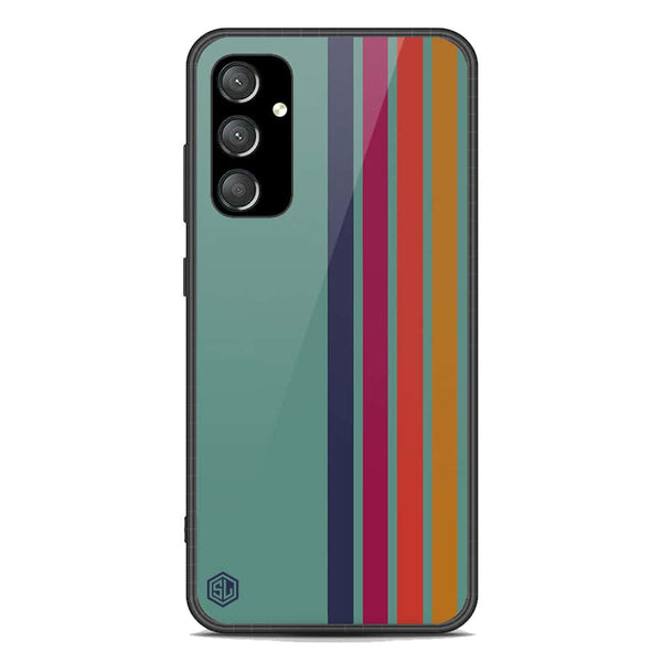 Retro Stripes Series Soft Phone Case - Premium Glass Case - Samsung Galaxy A35