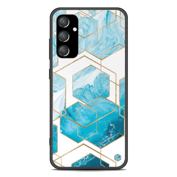 Stylish Marble Series Soft Phone Case - Premium Glass Case - Design 1 - Samsung Galaxy A35