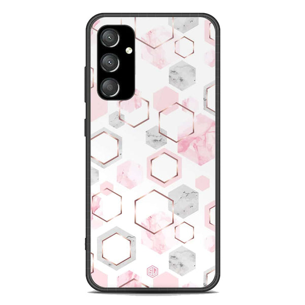 Stylish Marble Series Soft Phone Case - Premium Glass Case - Design 4 - Samsung Galaxy A35