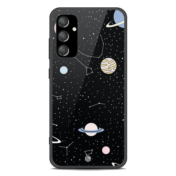 Space Series Soft Phone Case - Premium Glass Case - Design 1 - Samsung Galaxy A35