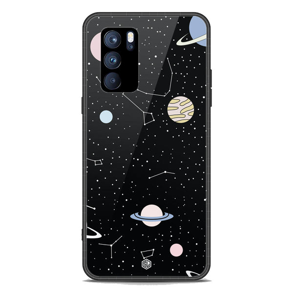 Space Series Soft Phone Case - Premium Glass Case - Design 1 - Oppo Reno 6 Pro 5G