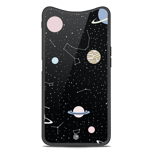 Space Series Soft Phone Case - Premium Glass Case - Design 1 - Oppo Find X