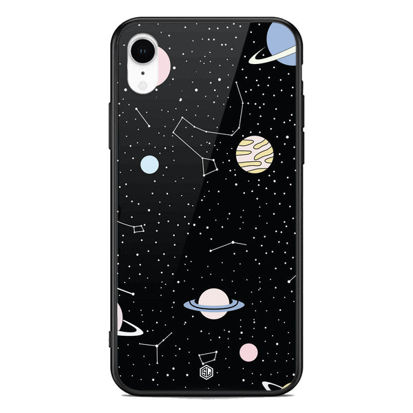 Space Series Soft Phone Case - Premium Glass Case - Design 1 - iPhone XR