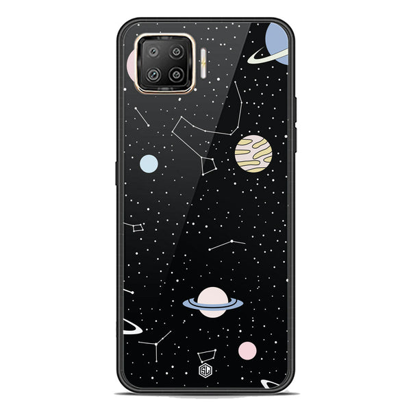 Space Series Soft Phone Case - Premium Glass Case - Design 1 - Oppo A93