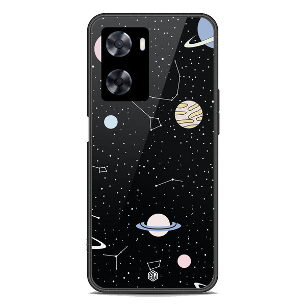 Space Series Soft Phone Case - Premium Glass Case - Design 1 - Oppo A57s