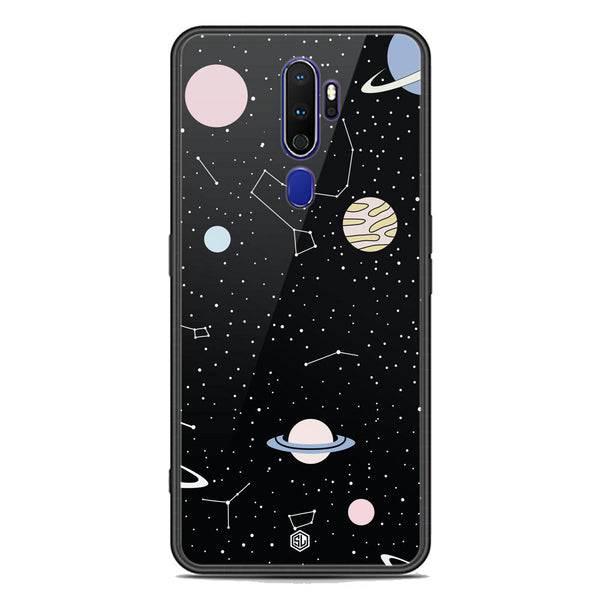 Space Series Soft Phone Case - Premium Glass Case - Design 1 - Oppo A9 2020