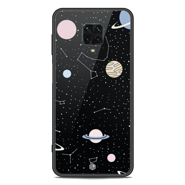 Space Series Soft Phone Case - Premium Glass Case - Design 1 - Xiaomi Redmi Note 9 Pro