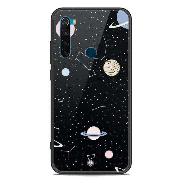 Space Series Soft Phone Case - Premium Glass Case - Design 1 - Xiaomi Redmi Note 8