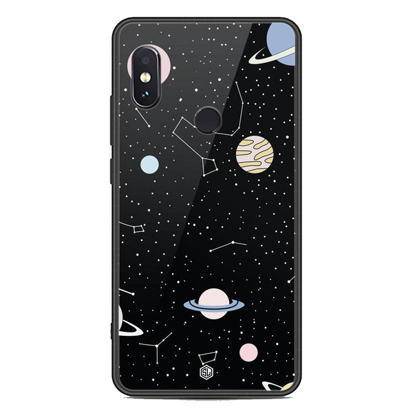 Space Series Soft Phone Case - Premium Glass Case - Design 1 - Xiaomi Redmi Note 5 Pro