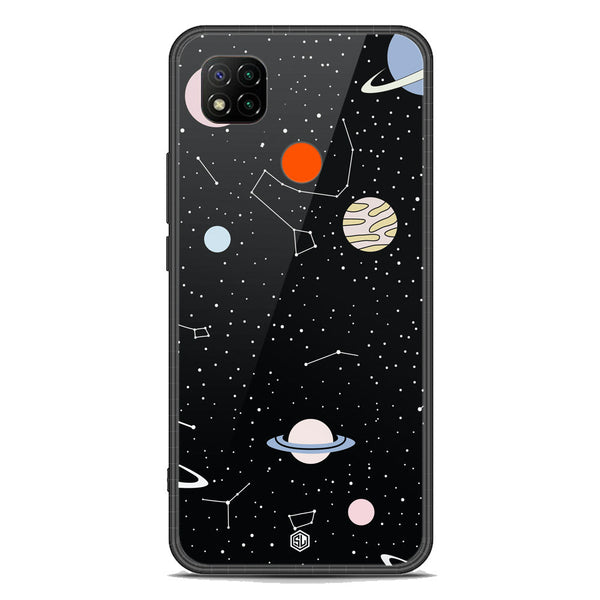 Space Series Soft Phone Case - Premium Glass Case - Design 1 - Xiaomi Redmi 9C