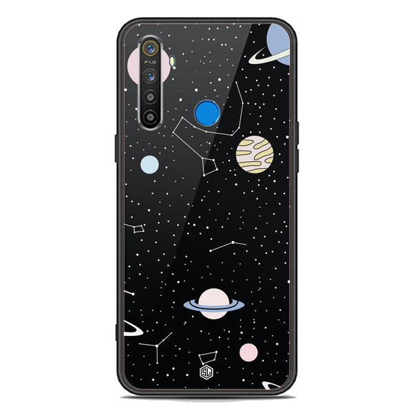 Space Series Soft Phone Case - Premium Glass Case - Design 1 - Realme 6i