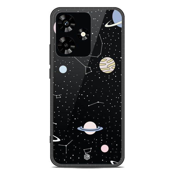 Space Series Soft Phone Case - Premium Glass Case - Design 1 - Infinix Hot 30