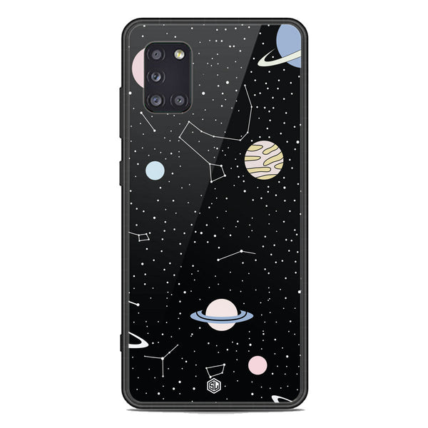 Space Series Soft Phone Case - Premium Glass Case - Design 1 - Samsung Galaxy A31