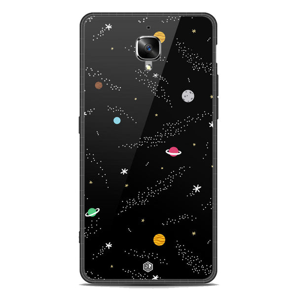 Space Series Soft Phone Case - Premium Glass Case - Design 2 - OnePlus 3