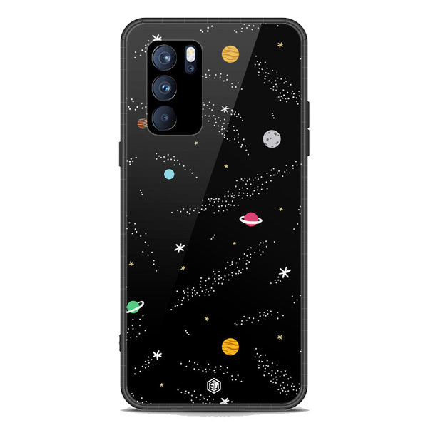 Space Series Soft Phone Case - Premium Glass Case - Design 2 - Oppo Reno 6 Pro 5G