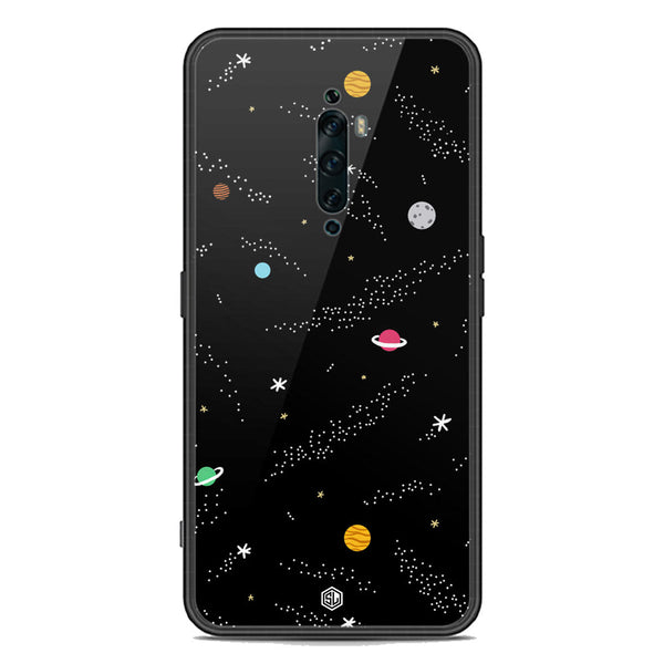 Space Series Soft Phone Case - Premium Glass Case - Design 2 - Oppo Reno 2Z