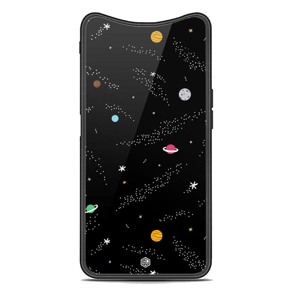 Space Series Soft Phone Case - Premium Glass Case - Design 2 - Oppo Find X