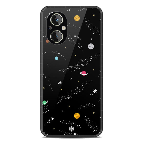 Space Series Soft Phone Case - Premium Glass Case - Design 2 - Oppo F21 Pro 5G