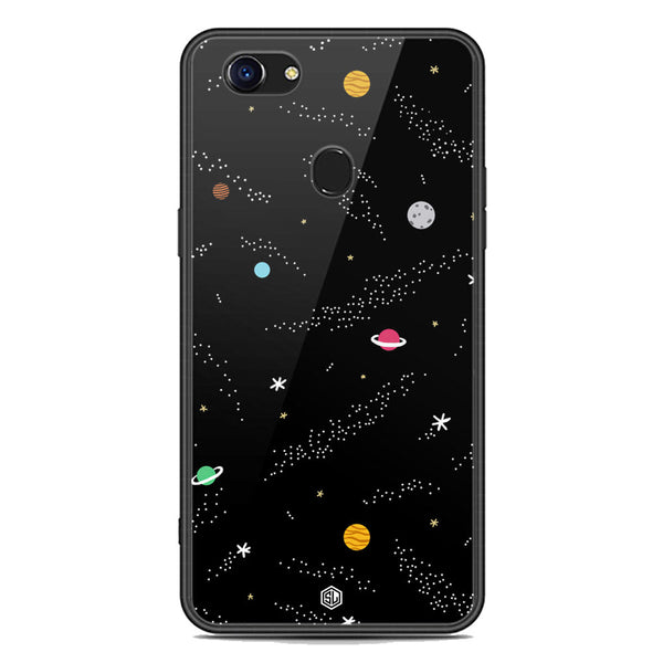 Space Series Soft Phone Case - Premium Glass Case - Design 2 - Oppo F5