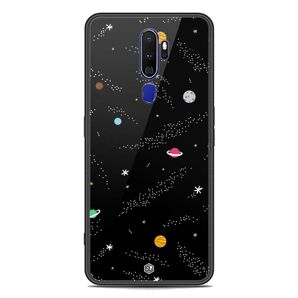 Space Series Soft Phone Case - Premium Glass Case - Design 2 - Oppo A9 2020