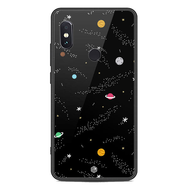 Space Series Soft Phone Case - Premium Glass Case - Design 2 - Xiaomi Redmi Note 5 Pro