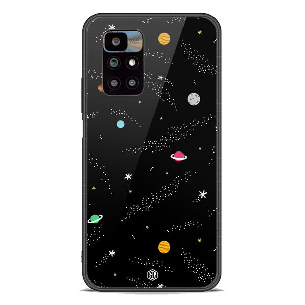 Space Series Soft Phone Case - Premium Glass Case - Design 2 - Xiaomi Redmi 10 Prime