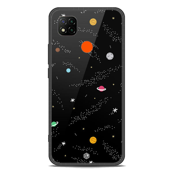 Space Series Soft Phone Case - Premium Glass Case - Design 2 - Xiaomi Redmi 9C