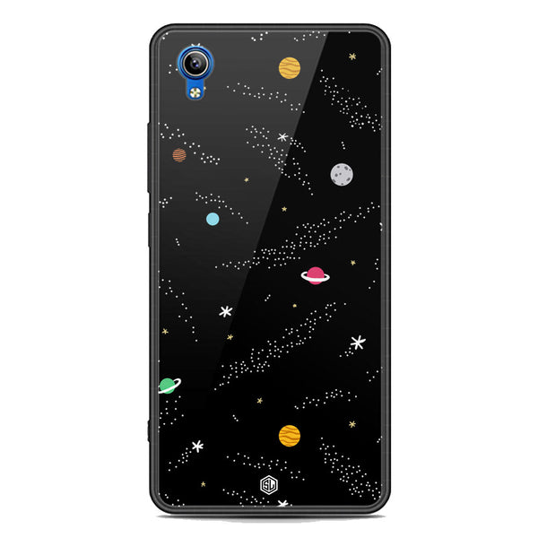 Space Series Soft Phone Case - Premium Glass Case - Design 2 - Vivo Y90