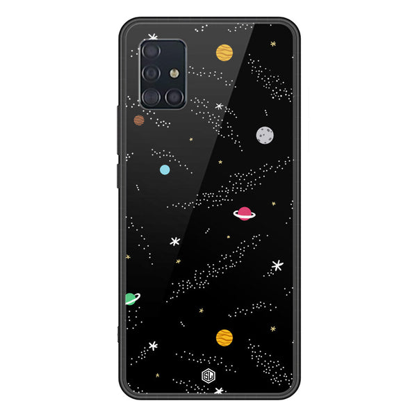 Space Series Soft Phone Case - Premium Glass Case - Design 2 - Samsung Galaxy A51