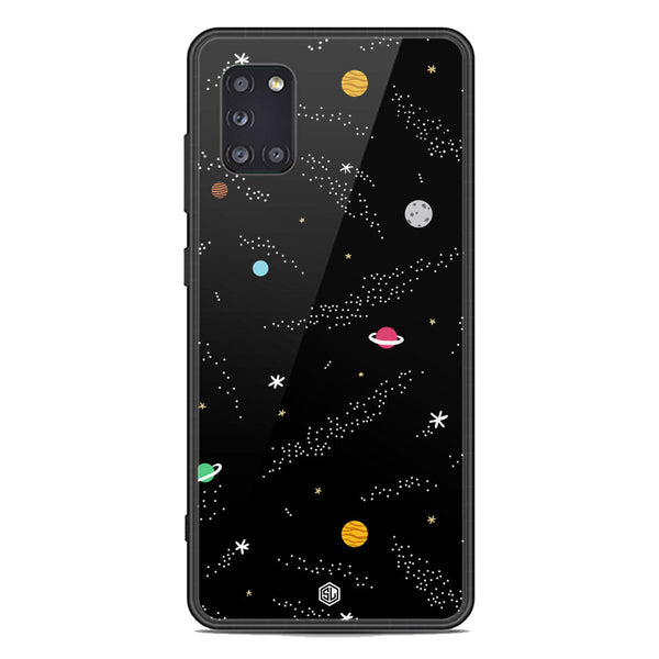 Space Series Soft Phone Case - Premium Glass Case - Design 2 - Samsung Galaxy A31