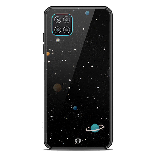 Space Series Soft Phone Case - Premium Glass Case - Design 3 - Samsung Galaxy A12