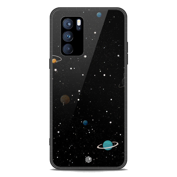 Space Series Soft Phone Case - Premium Glass Case - Design 3 - Oppo Reno 6 Pro 5G