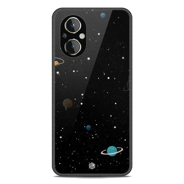 Space Series Soft Phone Case - Premium Glass Case - Design 3 - Oppo F21 Pro 5G