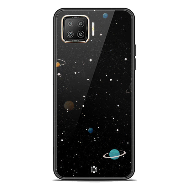 Space Series Soft Phone Case - Premium Glass Case - Design 3 - Oppo A93