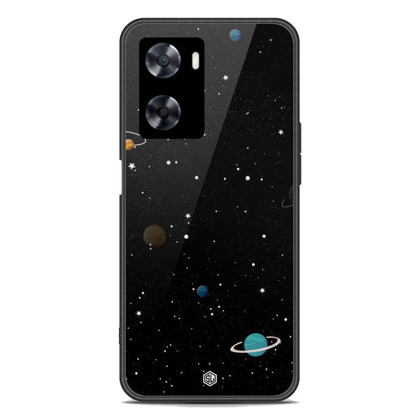 Space Series Soft Phone Case - Premium Glass Case - Design 3 - Oppo A77s