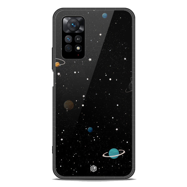 Space Series Soft Phone Case - Premium Glass Case - Design 3 - Xiaomi Redmi Note 11