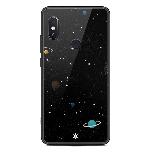 Space Series Soft Phone Case - Premium Glass Case - Design 3 - Xiaomi Redmi Note 5 Pro