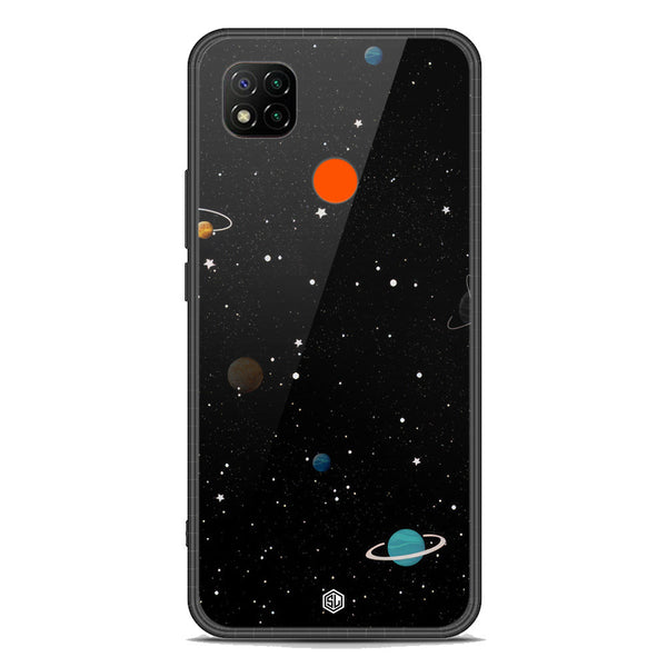 Space Series Soft Phone Case - Premium Glass Case - Design 3 - Xiaomi Redmi 9C