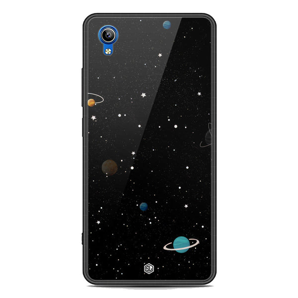 Space Series Soft Phone Case - Premium Glass Case - Design 3 - Vivo Y90