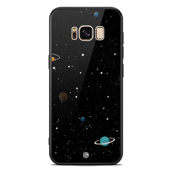 Space Series Soft Phone Case - Premium Glass Case - Design 3 - Samsung Galaxy S8 Plus