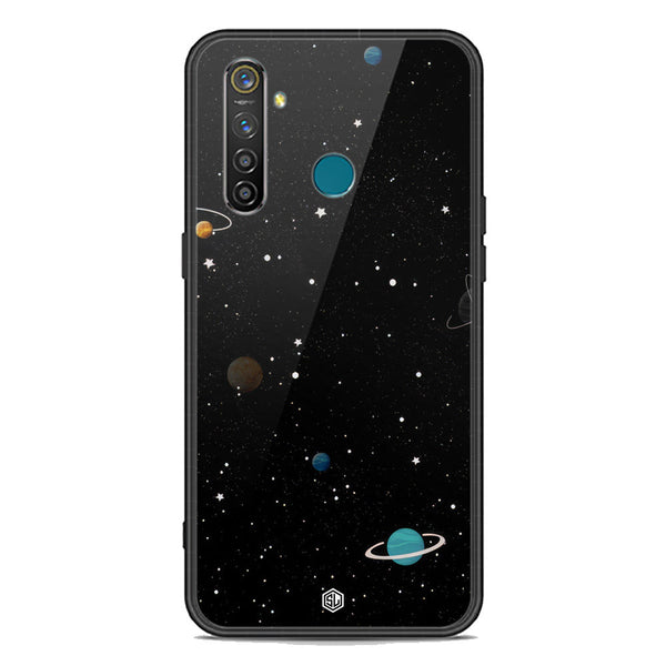 Space Series Soft Phone Case - Premium Glass Case - Design 3 - Realme 5 Pro