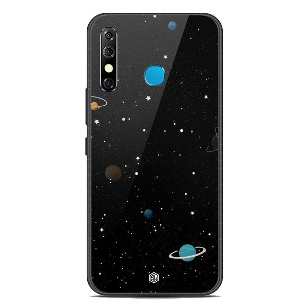 Space Series Soft Phone Case - Premium Glass Case - Design 3 - Infinix Hot 8