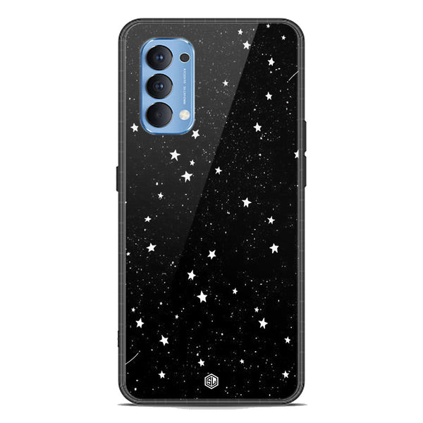 Space Series Soft Phone Case - Premium Glass Case - Design 4 - Oppo Reno 4