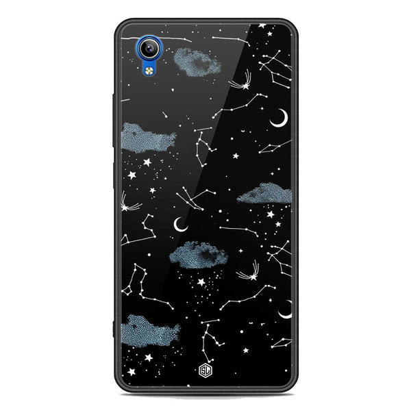 Space Series Soft Phone Case - Premium Glass Case - Design 5 - Vivo Y90