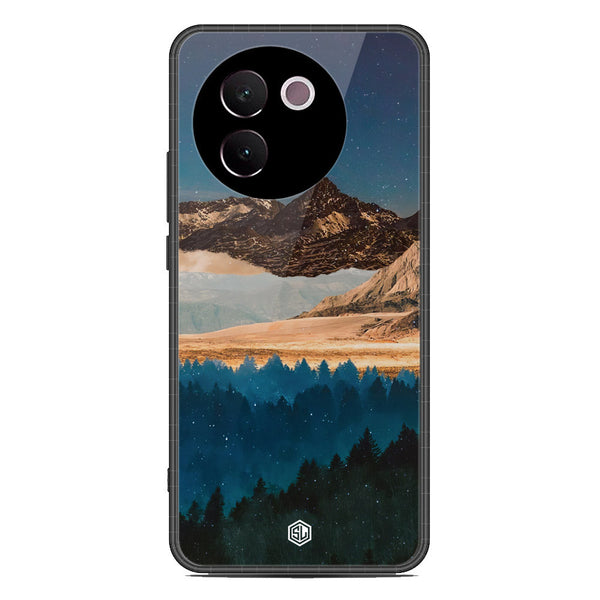 Mountains Wanderlust Series Soft Phone Case - Premium Glass Case - Design 1 - Vivo V30e