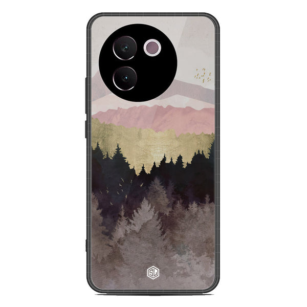 Mountains Wanderlust Series Soft Phone Case - Premium Glass Case - Design 2 - Vivo V30e