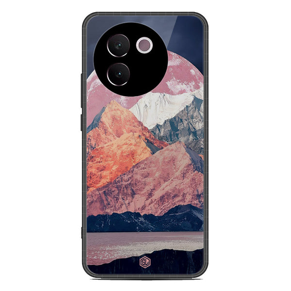 Mountains Wanderlust Series Soft Phone Case - Premium Glass Case - Design 5 - Vivo V30e