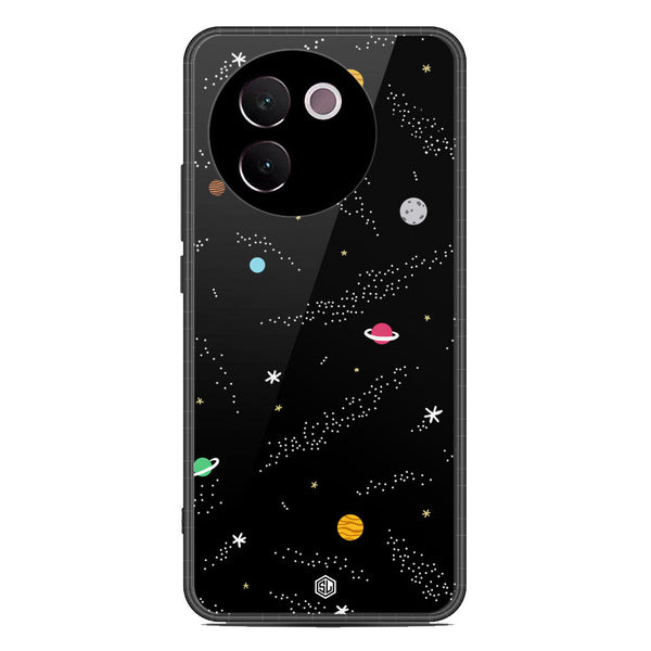 Space Series Soft Phone Case - Premium Glass Case - Design 2 - Vivo V30e