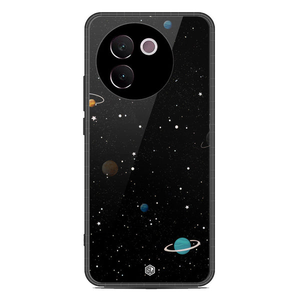 Space Series Soft Phone Case - Premium Glass Case - Design 3 - Vivo V30e